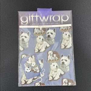 West Highland Terrier Gift Wrap Set vintage 90’s
